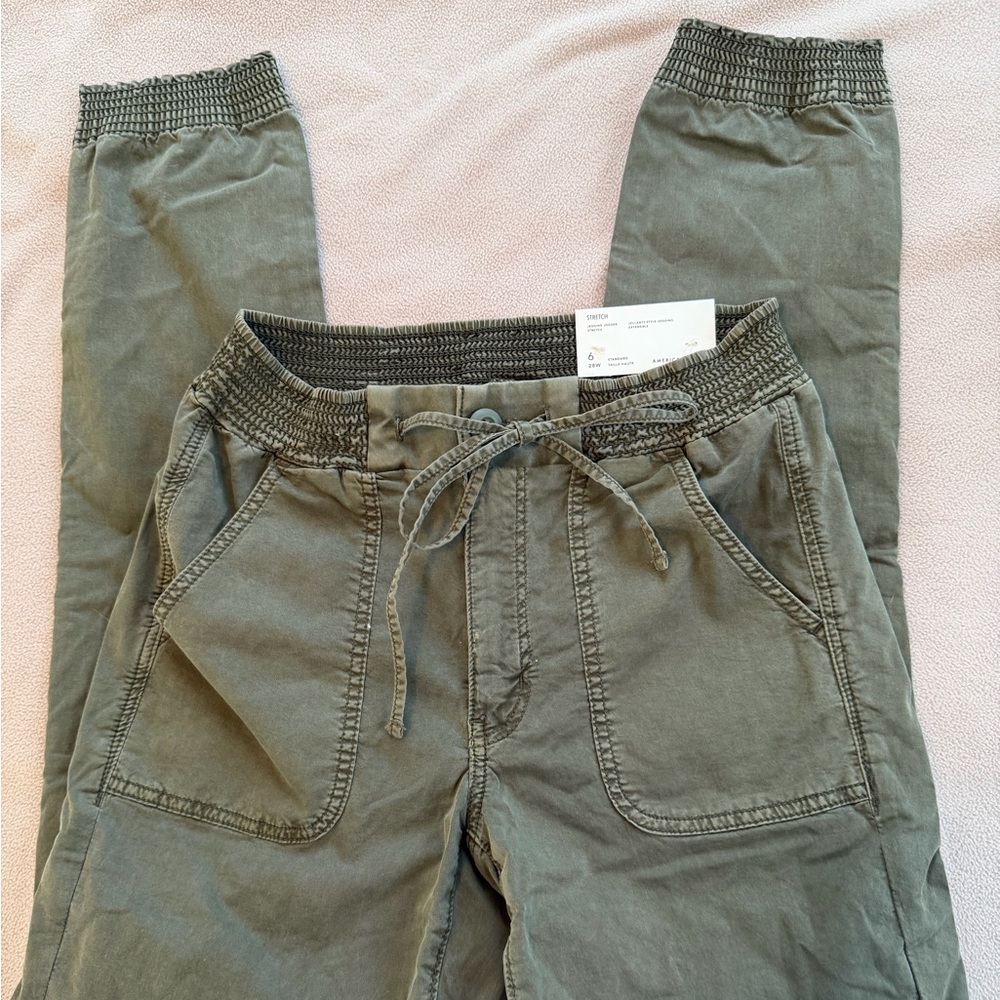 Stretch Olive Jegging Joggers